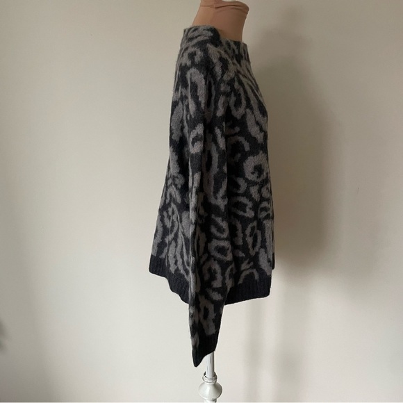 By Malene Birger Soft Jacquard Fensia Dark Grey Melange Alpaca Wool Pullover M - Picture 5 of 9